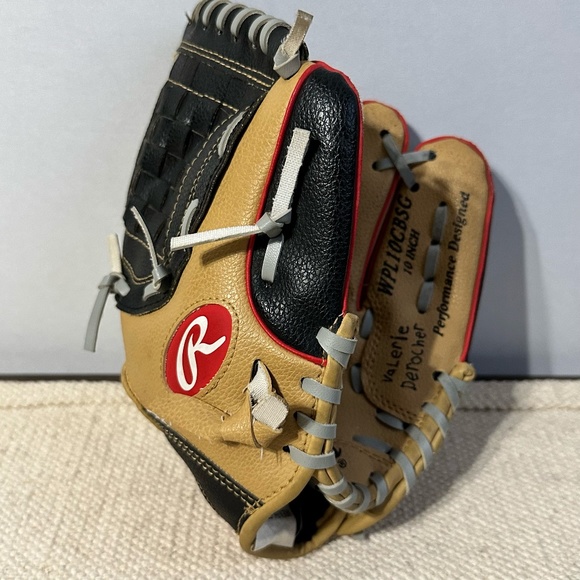 Rawlings WPL10CBSG 10" RHT Left-Handed Youth Softball Baseball Glove - Picture 1 of 8